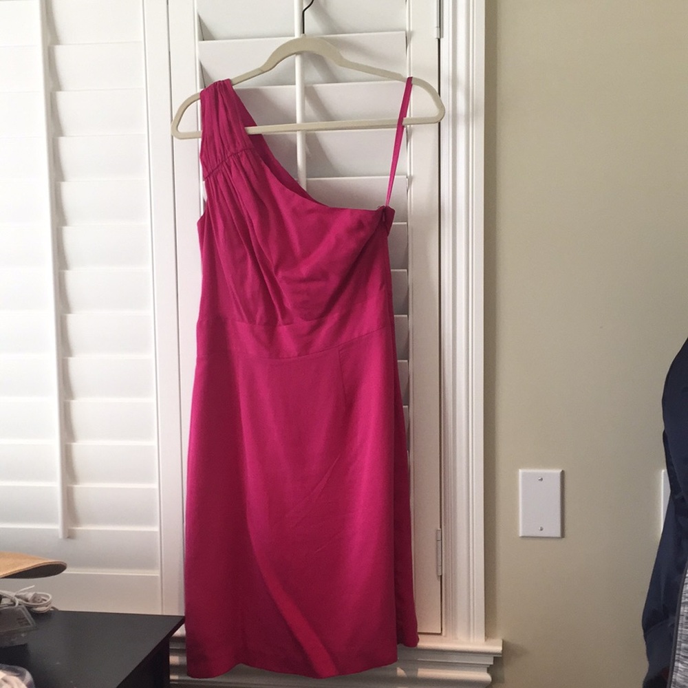 Banana Republic one shoulder Pink Dress